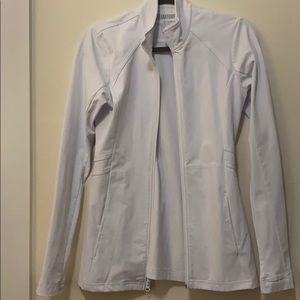 Grey’s Anatomy White Zip Up Scrub Jacket XXS